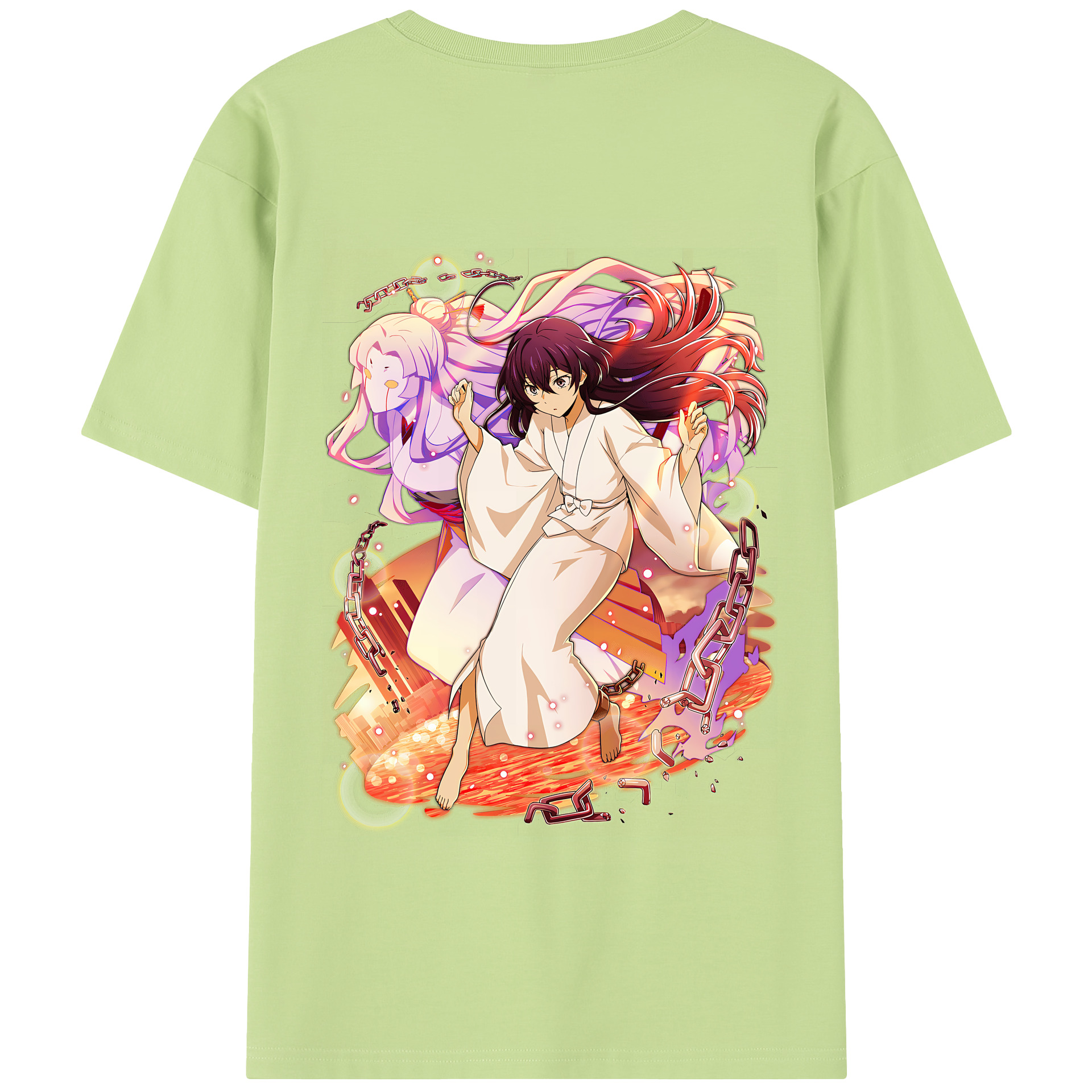 （画像用） 文豪ストレイドッグス Bungo Stray Dogs 綿100％半袖Tシャツ（背面プリント）